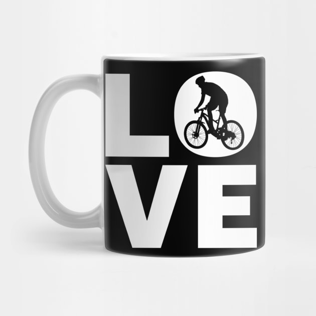 Love Mountain Biking - I Love MTB | Mountain Bikers Gift by OceanRadar